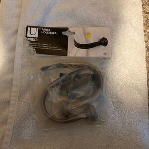 Umbra Curtain Holdback Set in Dark Gray